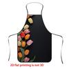 An Apron with a Floral Pattern Is Very Suitable for Kitchen Work and Household Cleaning, and It Is a Holiday Gift.