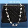 Wasser Diamant Geldbörsenkette Mit Abnehmbarem Gold- Oder Silberglied Für Designer-Handtaschen