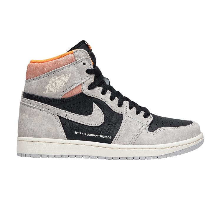 Jordan 1 Retro High Neutral Grey Hyper Crimson 43