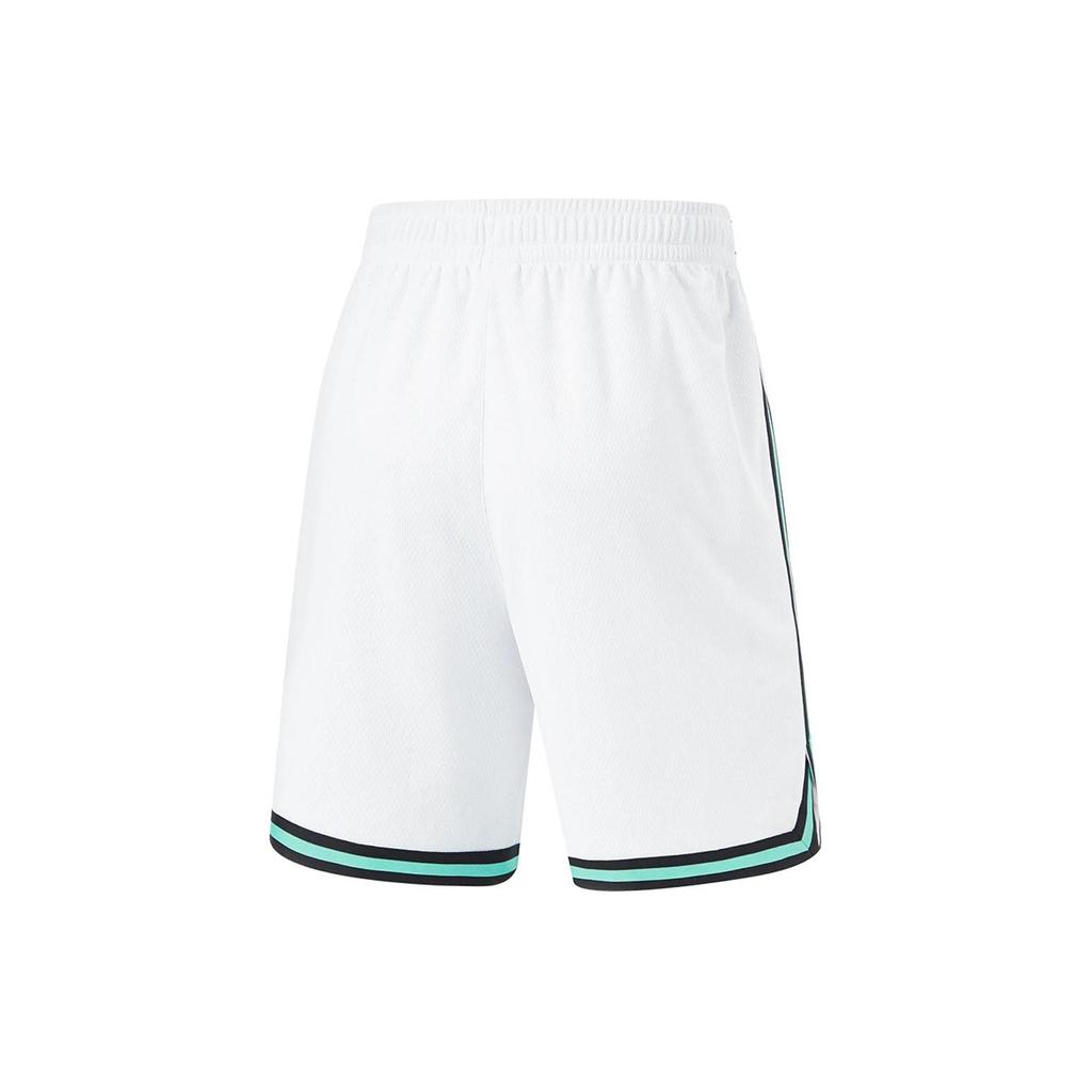 Li-Ning CBA Professional Basketball Series Alphabet Logo Print Moisture-Wicking Quick-Dry Basketball Suit Men Sportswear White AATU019-7