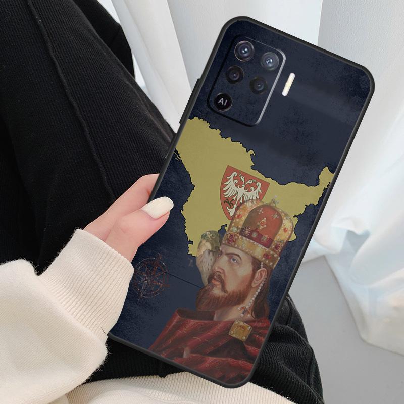 Flag of Serbia Serbian Case For Oppo A18 A38 A58 A78 A98 A80 A60 A40 A96 A76 A16 A94 A74 A54 A15 A17 A57 A77 A5 Pro