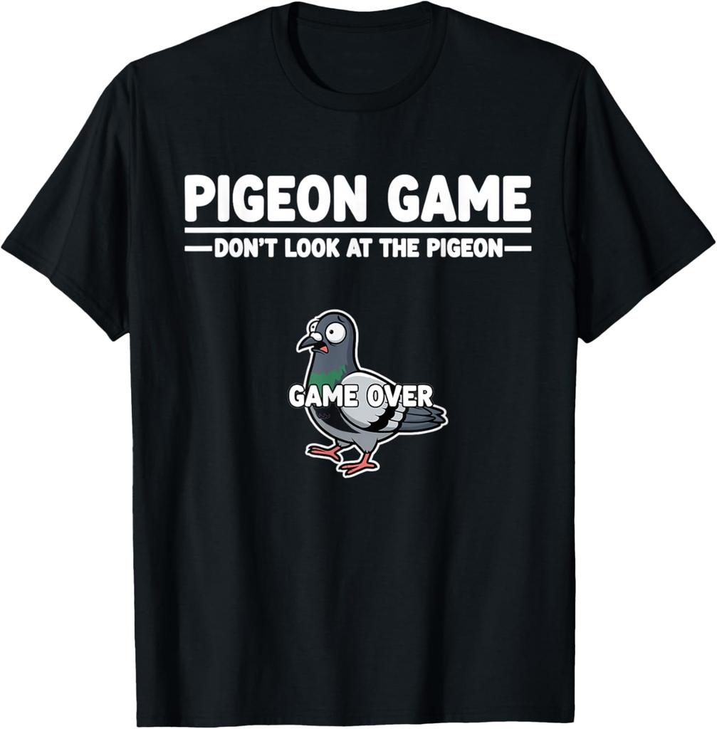 Dabbing Pigeon Sunglasses Funny Pun Humor T Shirt Unisex Women Cotton Humor Streetwear Christmas Short Sleeve Unisex Loose Clothing