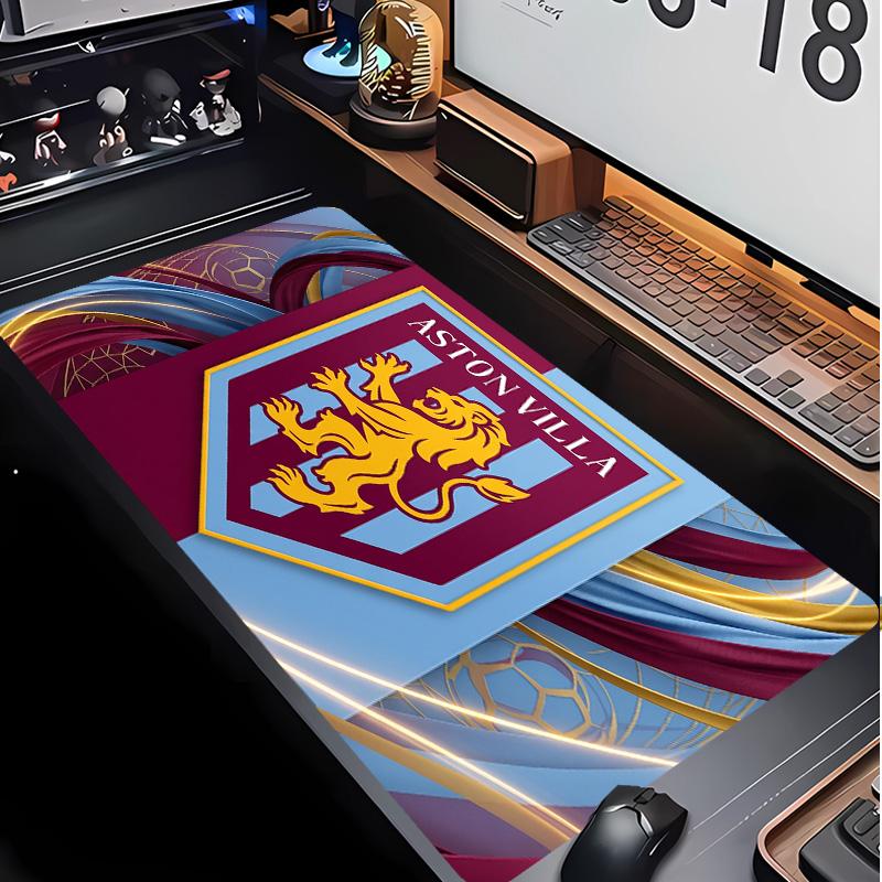 Aston Villa Football Print Mouse Pad Non?Slip Rubber Desk Mat Waterproof Gaming Mousepad For Laptop Office Desktop