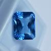 9.70 Ct Safira Natural CERTIFICADA Gema Corte Esmeralda Azul Claro Para Tamanho de Anel AR-561