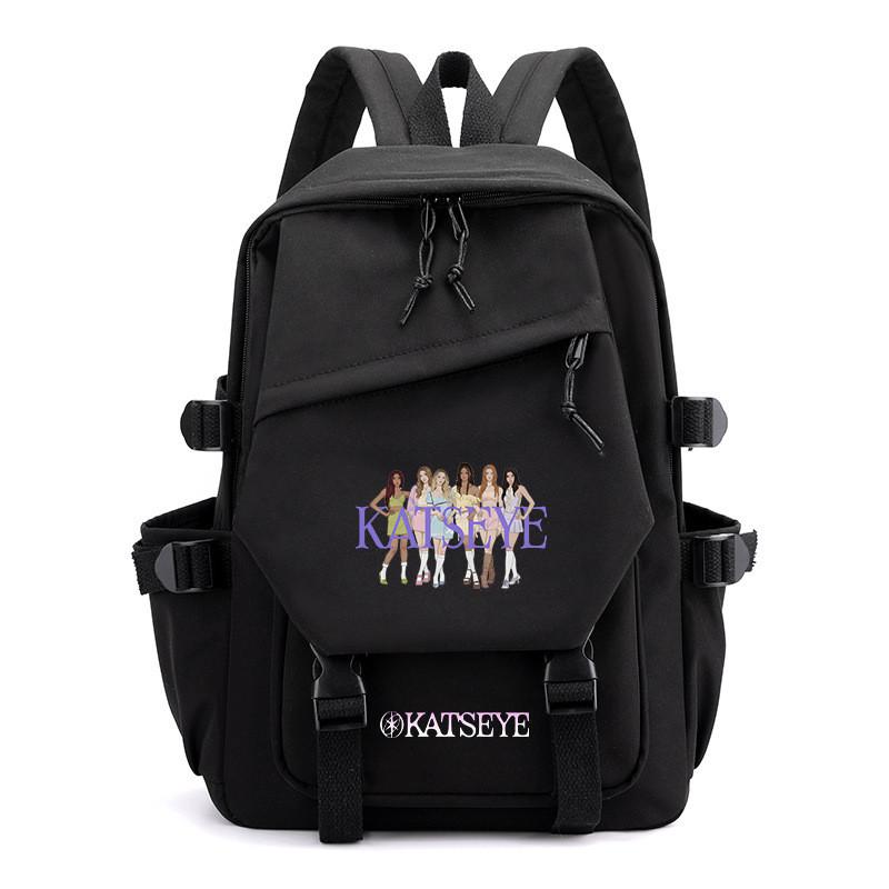 Kids Unisex KATSEYE Printed Backpack Student School Waterproof Casual Outdoor Travel Bag