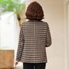 2026 Stylish Autumn Plaid Jacket for Middle-Aged and Elderly Women