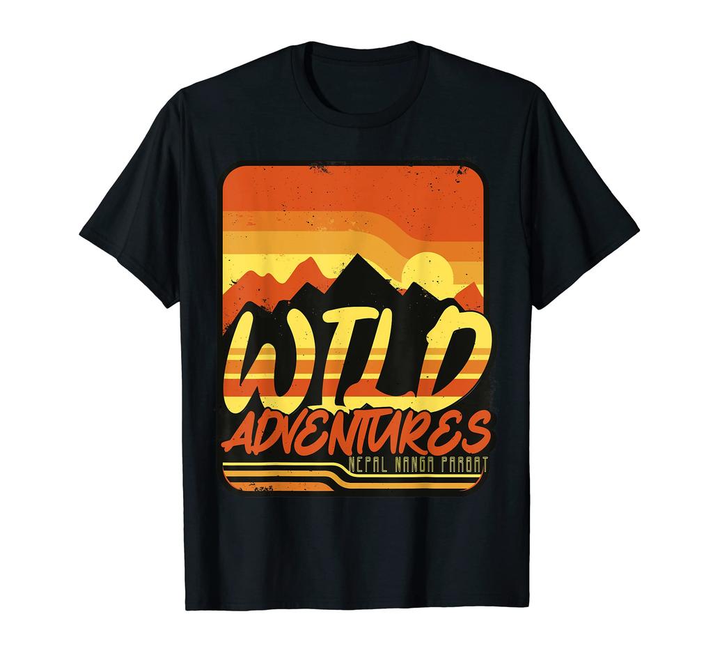 Adventure Nanga Parbat Mountain Trail Hike Nepal Mountaineer T-Shirt