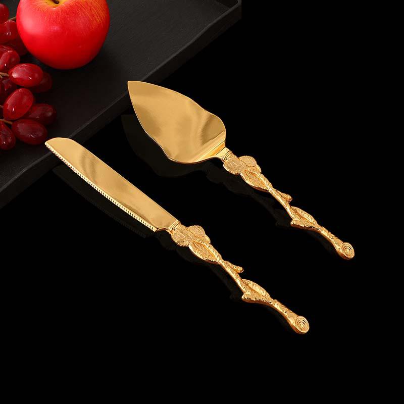 European Style Cake and Steak Knife Set: Elegant Kitchenware Spatula Set