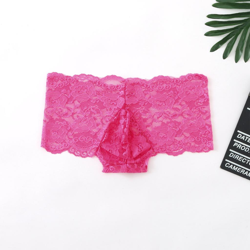 Sexy Underwear Men Lace Underpans Sports Breathable Soft Underwear