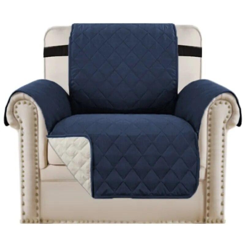 Waterproof Plaid Fabric Sofa Cover Anti-Slip Sofa Armchair Covers Luxury Folding Living Room Sofas Slipcover for 1/2/3/4 Seat