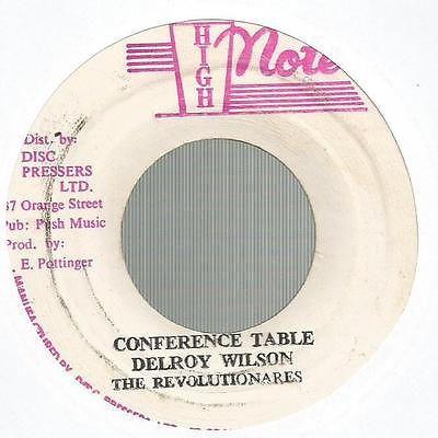 

7inch Record DELROY WILSON , THE REVOLUTIONARIES - Conference Table / Conference Dub NONE High Note Jamaica Reggae, Ska & Dub Used