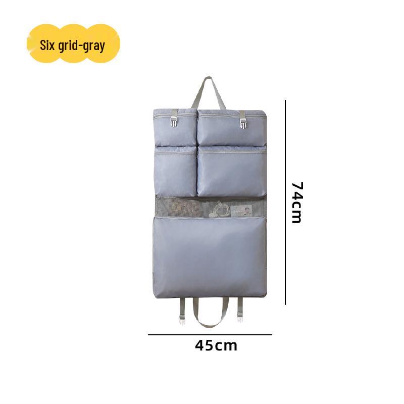 Wall-Mounted Multi-Compartment Travel and Home Storage Bag for Clothes & Underwear