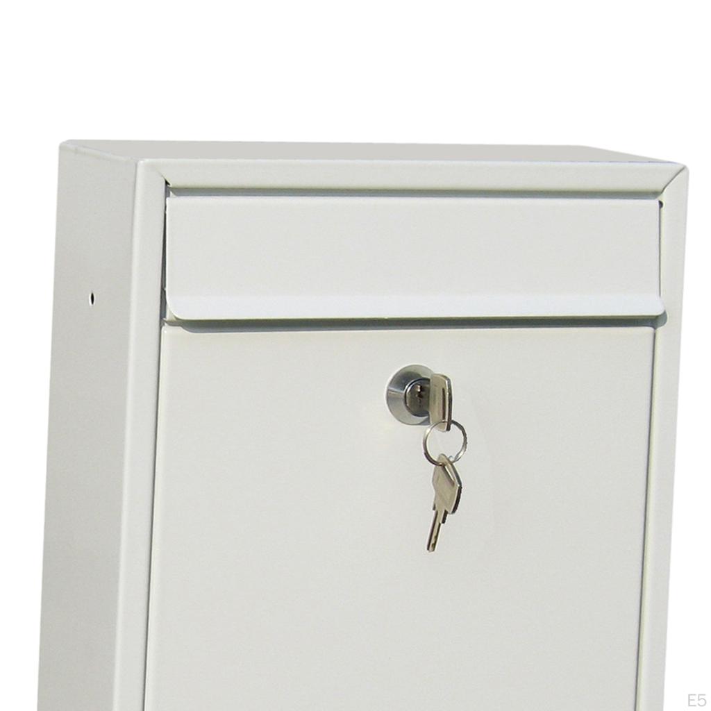 Wall Mounted Mail Box Lockable Keys
