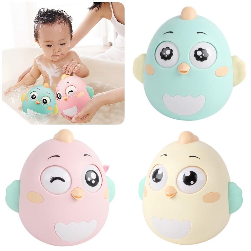Cute Chick Baby Toddler Plastic Wobbler Toy With Built-in Bell Perfect For Sensorial Development Brand Ruicheng