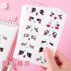 1pack Transparent smiley face stickers, waterproof smiley face stickers, funny stickers, egg emoji stickers
