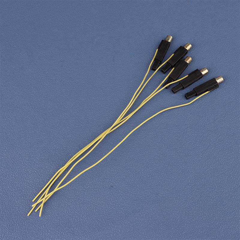 5Pcs 6*6*35Mm Piezoelectric Fire Wire Copper Cap Electronic Igniter Spray Lighter Stove Replacement Parts