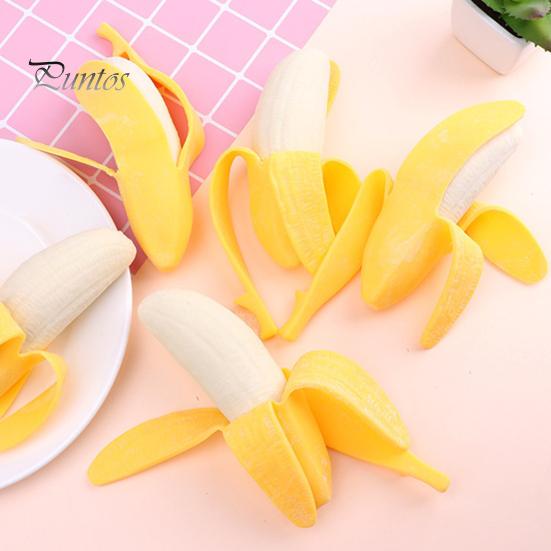 Anxiety Relief Toy 1/2/3Pcs Simulation Peel-off Banana Squeeze Stress Fruit Pinch Sensory Soft Kids Adults TPR Ball Calming Fidget