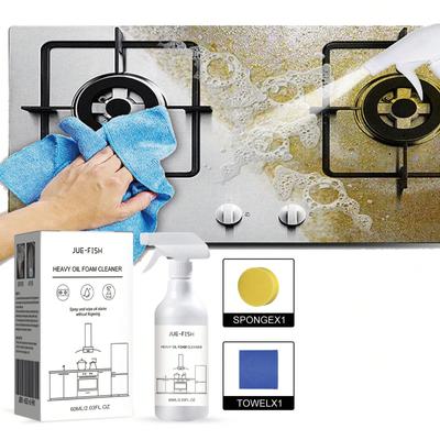 Multifunctional Kitchen Heavy Oil Stain Foam Cleaner Suitable for Cleaning Kitchen Range Hoods, Sinks and Pot Bottoms. Cleaning Supplies
