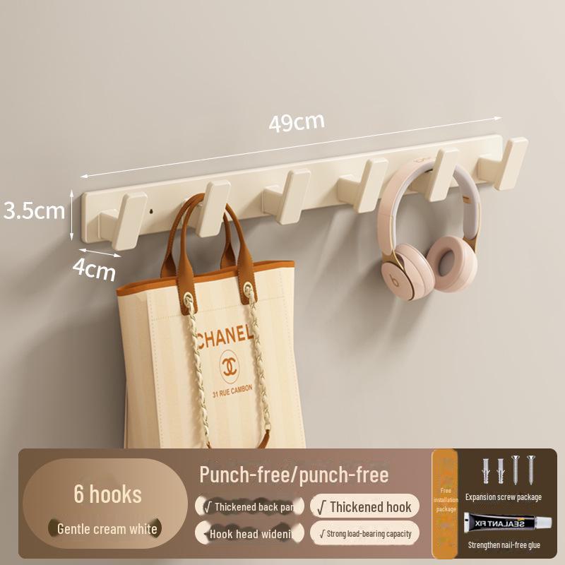 Punch-Free Strong Adhesive Wall Hooks for Kitchen and Bathroom