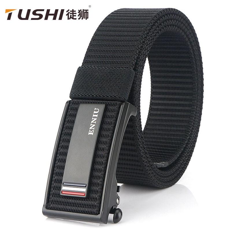 19-year-old Automatic Buckle Quick-drying Nylon Canvas Belt Student Training Outdoor Pants Men Women All-matching