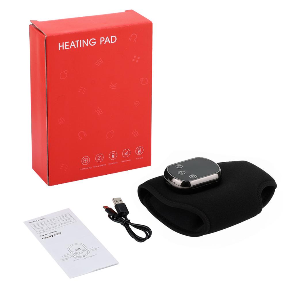 Heated Ankle Massager Hot Compresses Vibration Massage Breathable Material Cold Feet Warming Wrap USB FootAnkle Joint Protection