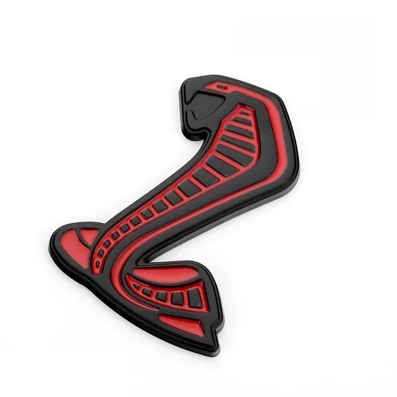 Metal Car Front Grille Emblem for Ford Shelby GT500 Mustang Fiesta Focus Mondeo Kuga Ranger Explorer Rear Trunk Badge Sticker