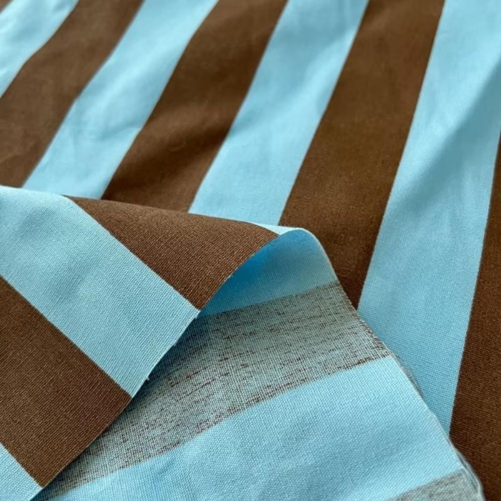 150*100cm Látka se svislými pruhy Bavlna Šaty Ubrus Polštář Materiál na šití oblečení Vícebarevná Látka na šití šatů