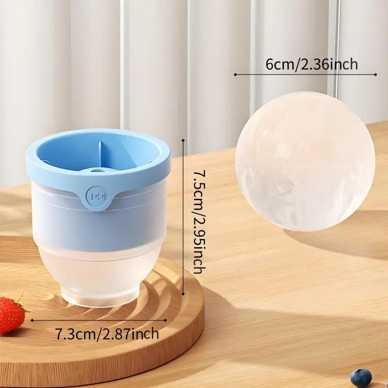 Ice Ball Moulds, Round Ice Cube Moulds, Large Ice Ball Makers, Sphere Ice Ball Maker Tray, Reusable Silicone Ice Ball Moulds синий