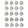 20pcs Stylish Beard Hair Beads Retro Hair Tube Beads DIY Jewelry Bracelet Beads for Women Men
