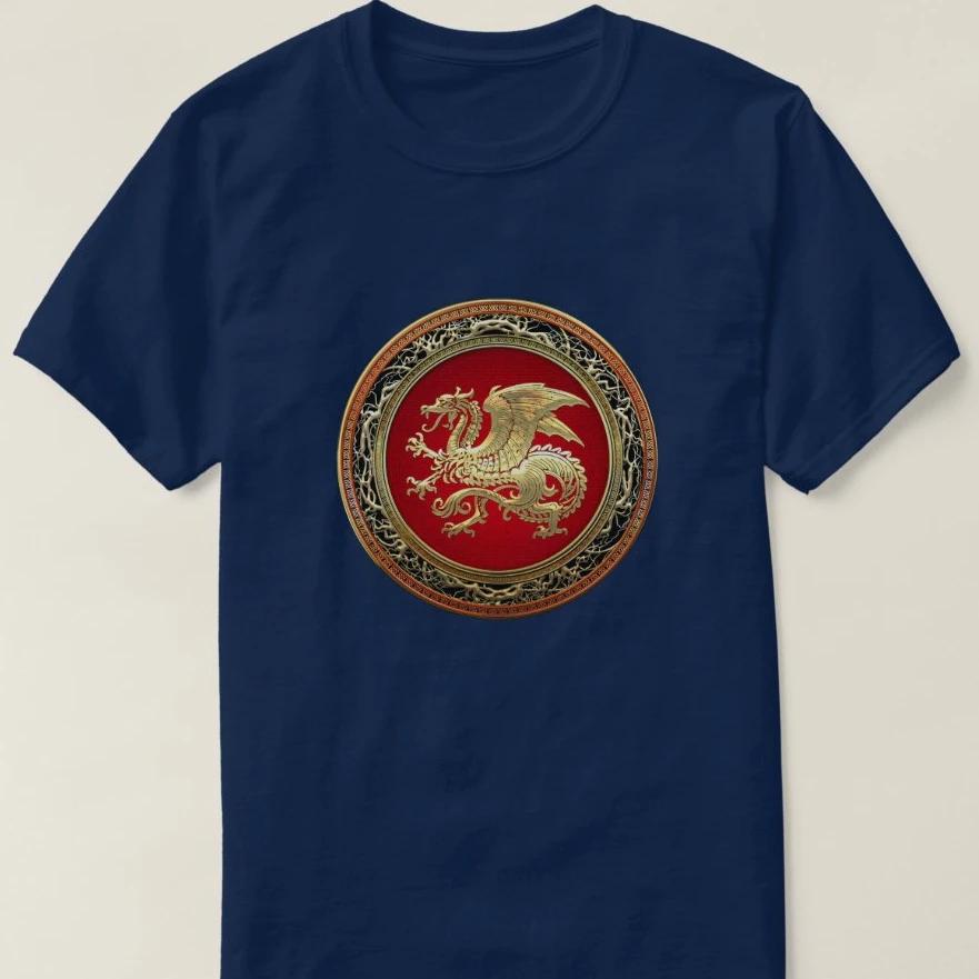 Icelandic Dragon Sacred Symbols Coat of Arms of Iceland T Shirt Short Sleeve 100 Cotton Casual Tshirts Loose Top Size S3XL