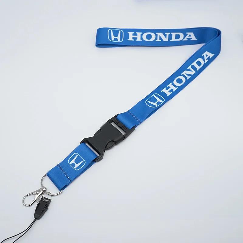 1/2pcs Car Keychain Strip Nylon Badge Keyring Key Chain For Honda Civic 10th 11th Gen Hrv Jazz City Fit Accord 7 Crv CBR VTX VFR SV0