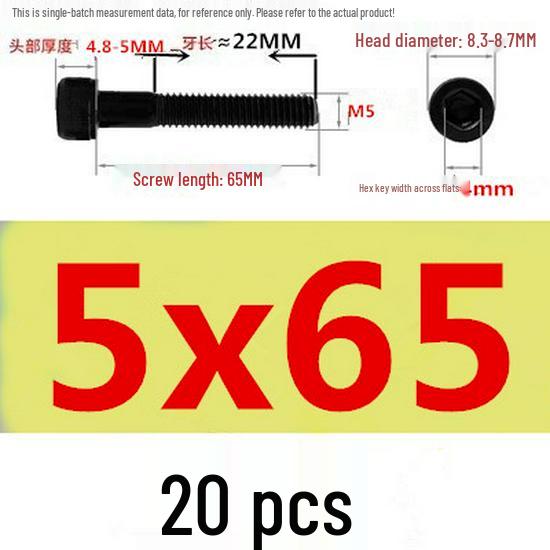 High-Strength Grade 12.9 Internal Hex Head Screws M1.4-M20