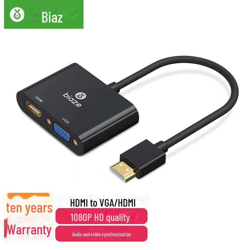 Biaz 2-in-1 DP to HDMI/VGA 4K Adapter Cable