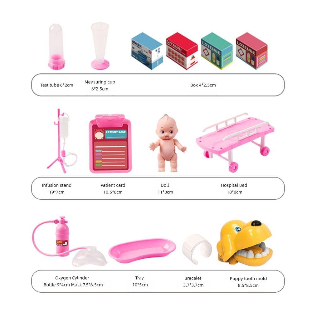 Zubehör Arzt Spielzeug Rosa Blau Rollenspiele Simulation Arztset Lernspielzeug Geschenk