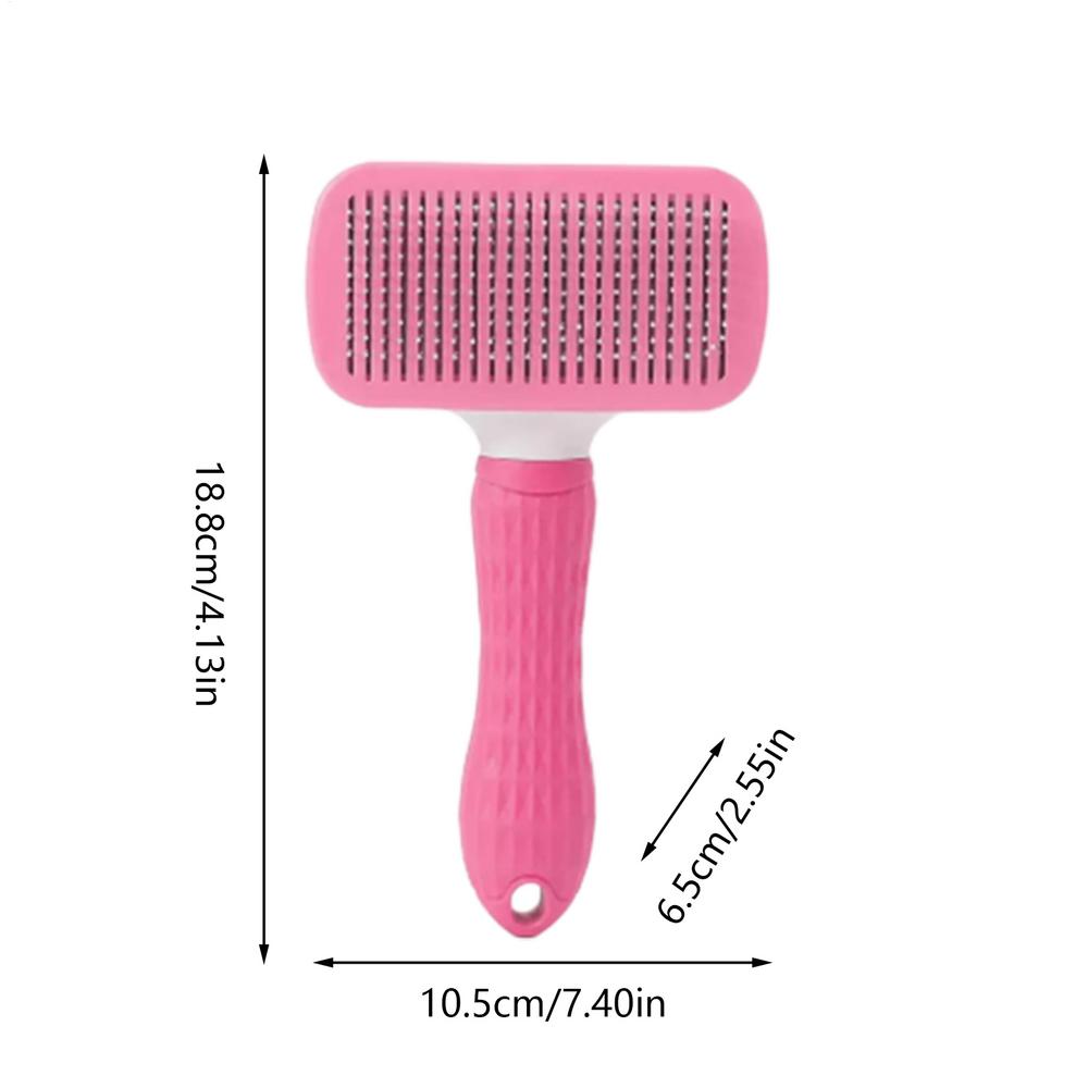 Pets Dematting Comb Portable Pet Dogs Brush Cat Comb Self Cleaning Pet Hair Remover Brush For Dogs Cats Grooming Tools