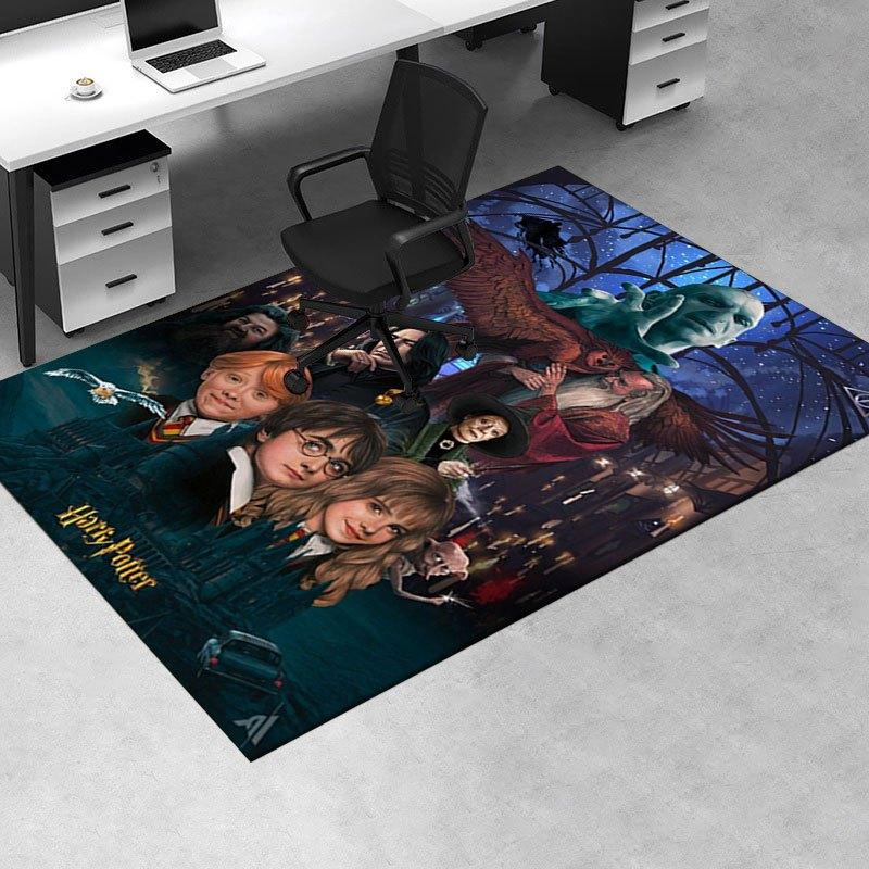 Harry Potter Poster Hogwarts Wall Art DecorOffice Mat Home Decor Office Rugs LB82