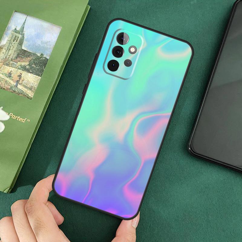 Holographic Iridescence Case For Samsung Galaxy A54 A12 A22 A32 A52 A72 A52S A14 A70 A51 A71 A33 A53 A73 Cover
