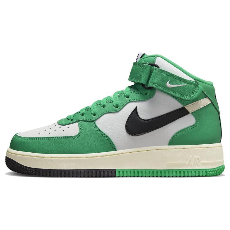 Nike Air Force 1 Mid LV8 Split White Stadium Green Sneakers DZ2554-100
