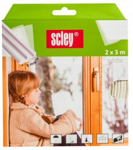 Gummidichtung für PVC-Fenster und -Türen, weiß, E-Profil, 2x3m