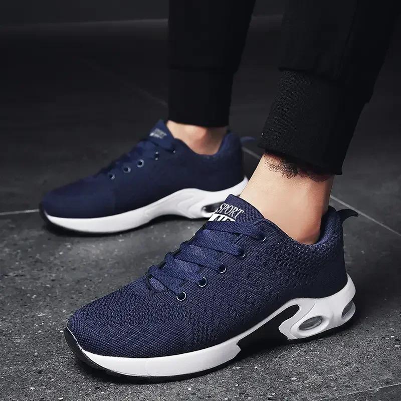 Men Shoes Casual Shoes Outdoor Lightweight Hiking Black Sports Mesh Enthusiasts Running Shoes Fashionable Breathable Chaussure