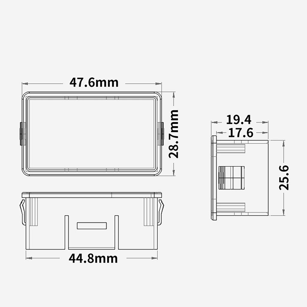 Digital Voltage Battery Meter LCD Display Voltmeters Tester Instrument for 8-100V Vehicle Boats Marine Home Appliances