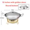 Outdoor Lamp Solid Liquid Restaurant Tableware Stainless Steel Portable Furnace Hotpot Pots Cooking Alcohol Stove Small Hot Pot