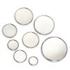 20pcs Stainless Steel Cabochon Cameo Base Round Bezel Tray Blank Base Fit 6-30mm Cameo Base Settings for Jewelry Making DIY