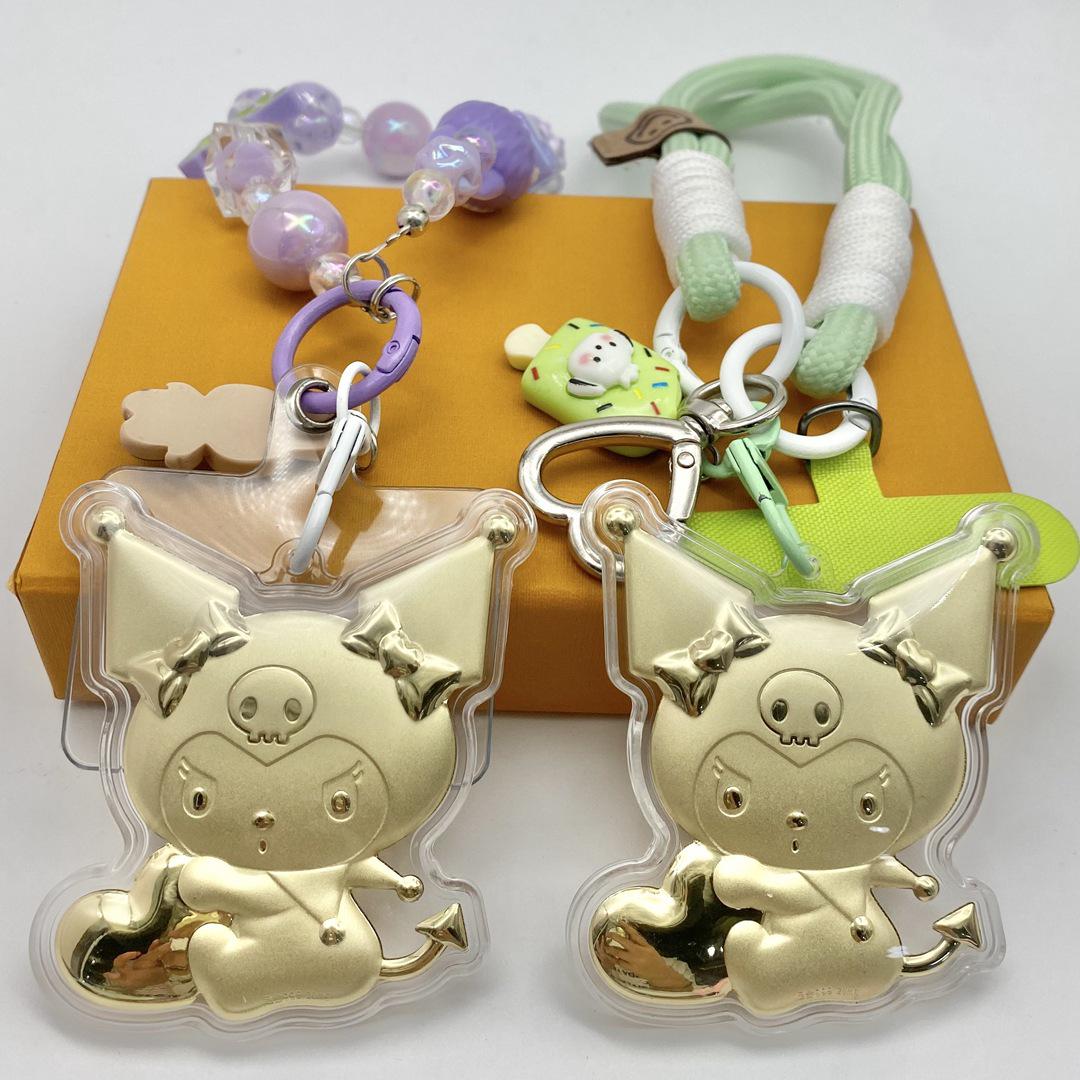 999 Pure Gold Kuromi & My Melody Keychain/Lanyard