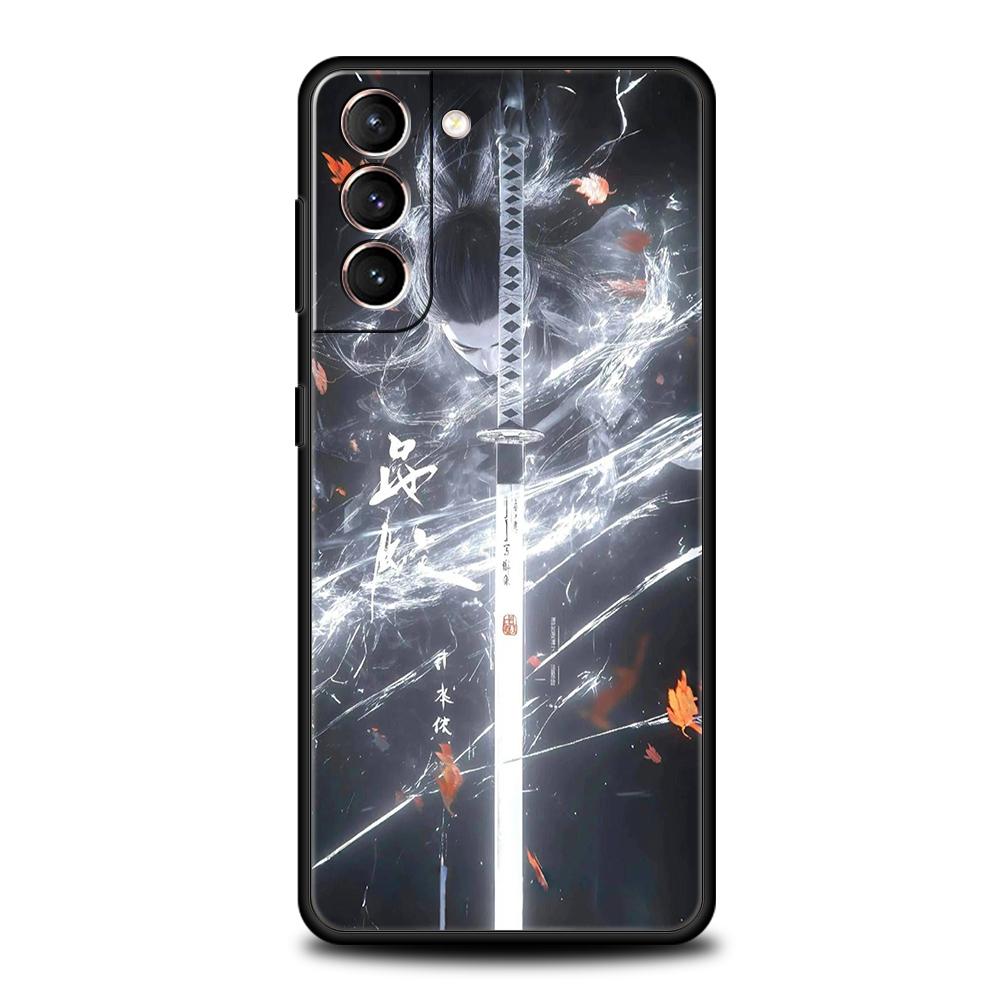 Handyhülle Cover für Samsung Galaxy S25 Edge S24 S23 S22 S20 S21 FE Ultra S10 S10E Plus 5G Weiches TPU Das Schwert Kreatives Muster