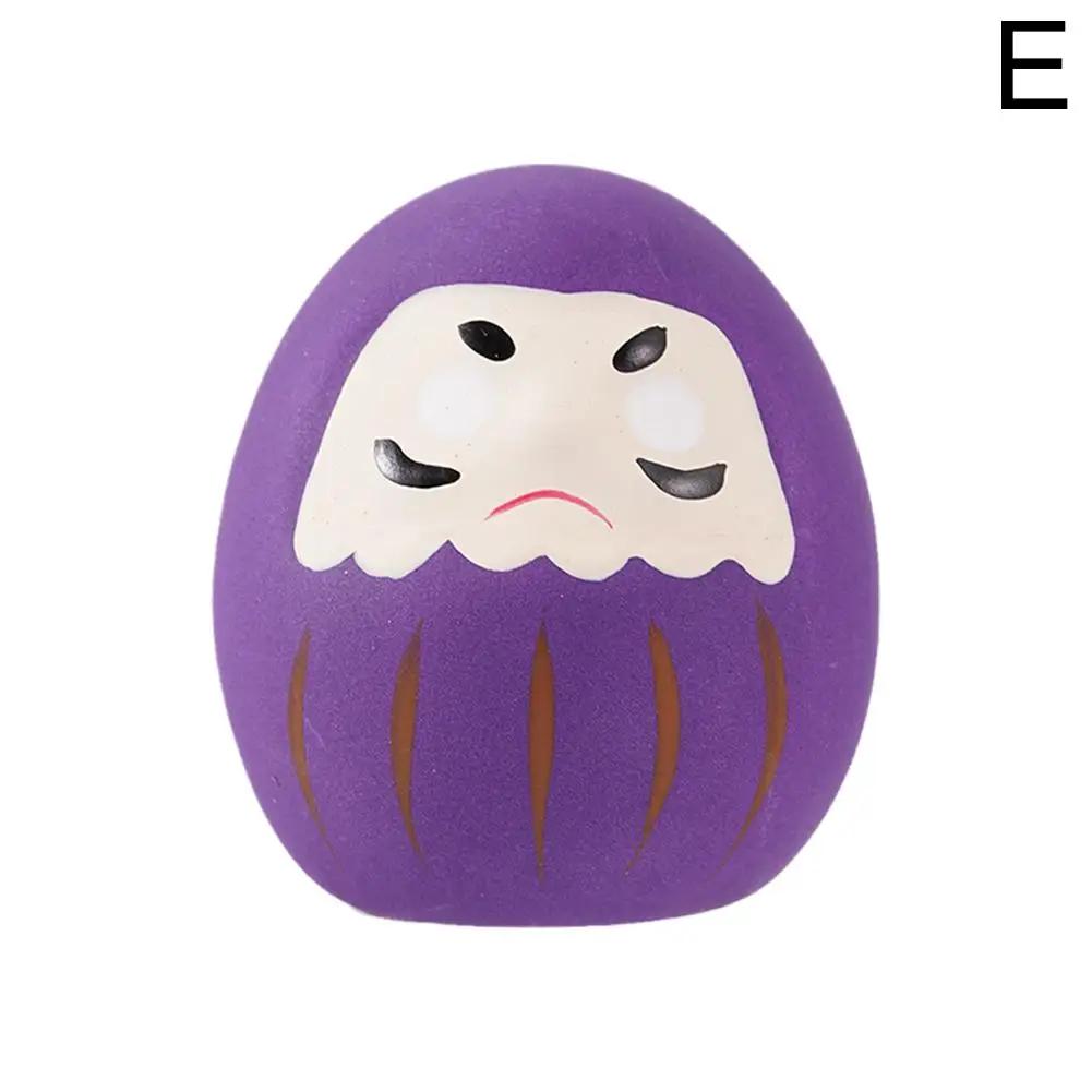 

12-20 Japanese Ceramic Daruma Doll Crafts Lucky Charm Gifts Ornament Landscape Home Decor Desk Accessories Miniature Fortune 4.5x4.5x4cm