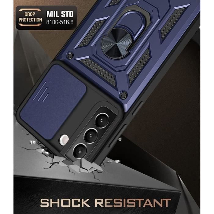 Coque de Protection pour smartphone - Booling - pour Samsung S22 Plus - Coque rigide - 2 verres trempés - Style armée