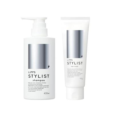 LIPPS Stylist Shampoo 400ml Haarmaske 150g Damage Care Mandarine für Männer und Glatte Haarpflege & Styling, Duft, Frauen,