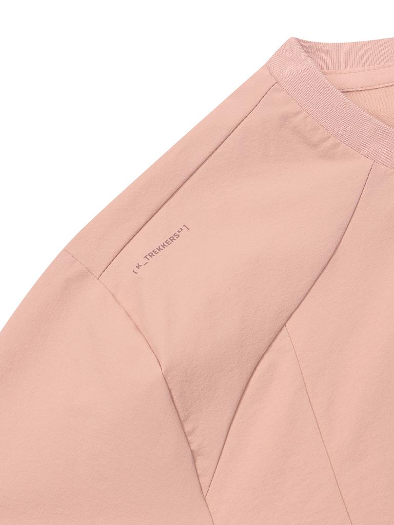 K2 Ktr Airdive Woven Short Sleeve Round Neck T-Shirt W_Soft Pink