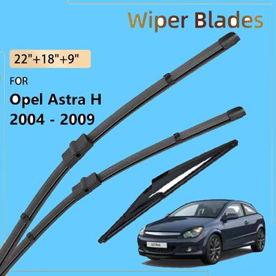 3x Front Rear Wiper Blades For Opel Astra H GTC 3 Door For Saturn Chevrolet Holden Vauxhall Astra Chevy Vectra 2004 - 2009 Parts